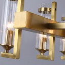 Ritz - Glass Tube X Rectangular Chandelier